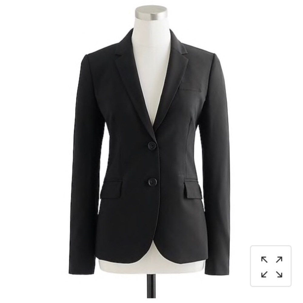 J.Crew 1035 Bi-Stretch Italian Stretch Wool Blazer